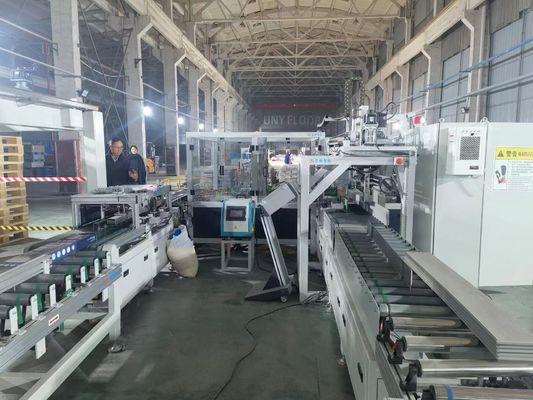 Automation Hot Melt Floor Packing Machine For LVT WPC Floor